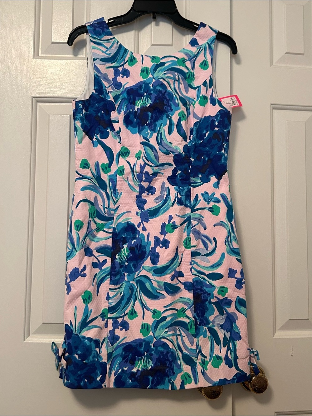 Lilly Pulitzer Mila Stretch Shift Dress Pink Sweet Pea Floral Print Size 2 NWT